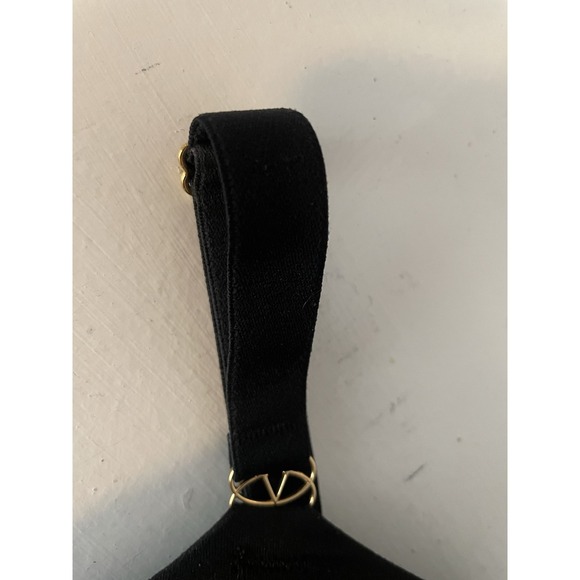 Victoria's Secret Love Cloud Push Up Plunge Bra Black 42 DD - Black W Gold - Picture 3 of 4